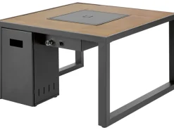 Lounge-Gartenmöbel|Lounge-Feuertisch Casas für Terrasse und Garten 58,5 cm x 95 cm x 95 cm