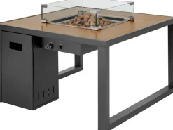 Lounge-Gartenmöbel|Lounge-Feuertisch Casas für Terrasse und Garten 58,5 cm x 95 cm x 95 cm
