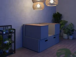 Lounge-Set Bostonia 4-tlg. Polyrattan Hellbraun*