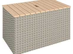 Lounge-Set Bostonia 4-tlg. Polyrattan Hellbraun*