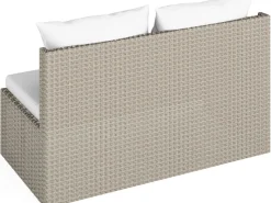 Lounge-Set Bostonia 4-tlg. Polyrattan Hellbraun*