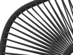 Balkonmöbel|Lounge-Gartenmöbel|Lounge-Set Edna 4-teilig Seilbespannung Anthrazit