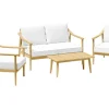Lounge-Gartenmöbel|Gartenmöbel-Sets|Lounge-Set Lakewood 4-teilig Akazie FSC®