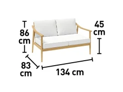 Lounge-Gartenmöbel|Gartenmöbel-Sets|Lounge-Set Lakewood 4-teilig Akazie FSC®