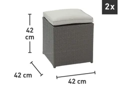 Lounge-Gartenmöbel|Lounge-Set mit Esstisch Vermont 6-teilig Polyrattan