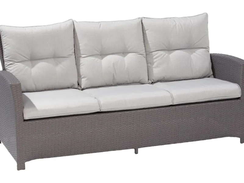 Lounge-Gartenmöbel|Lounge-Set mit Esstisch Vermont 6-teilig Polyrattan