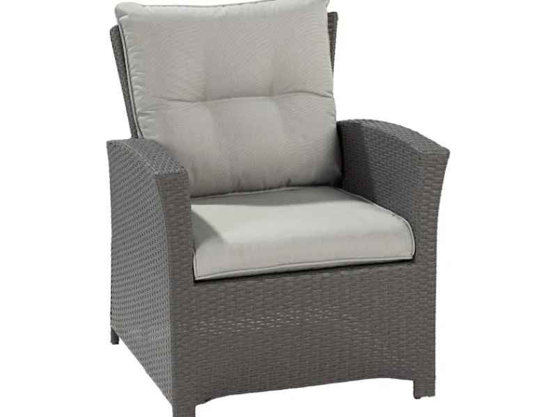 Lounge-Gartenmöbel|Lounge-Set mit Esstisch Vermont 6-teilig Polyrattan