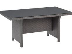 Lounge-Gartenmöbel|Lounge-Set mit Esstisch Vermont 6-teilig Polyrattan