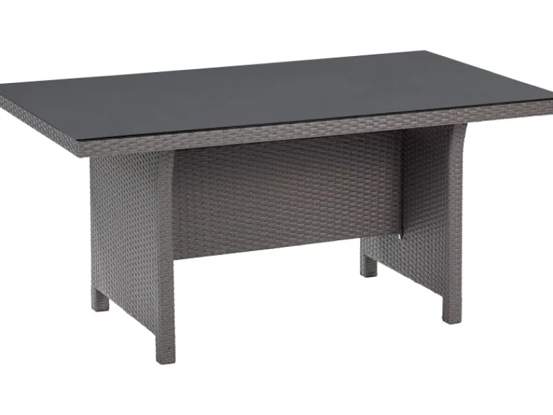 Lounge-Gartenmöbel|Lounge-Set mit Esstisch Vermont 6-teilig Polyrattan