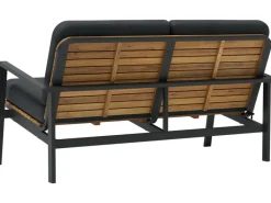 Lounge-Set Olary 4-teilig Akazienholz Schwarz* Online