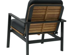 Lounge-Set Olary 4-teilig Akazienholz Schwarz* Online