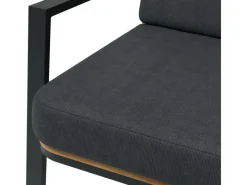 Lounge-Set Olary 4-teilig Akazienholz Schwarz* Online