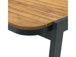 Lounge-Set Olary 4-teilig Akazienholz Schwarz* Online