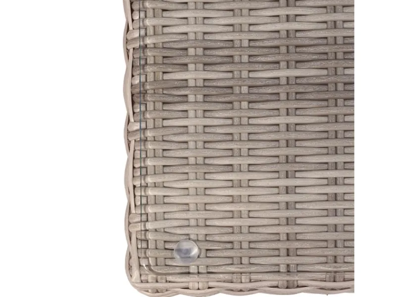 Lounge-Gartenmöbel|Gartenmöbel-Sets|Lounge-Set Olea 5-teilig aus Polyrattan Sand