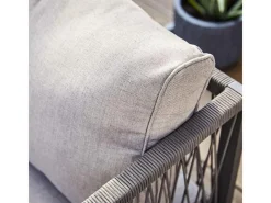 Balkonmöbel|Lounge-Gartenmöbel|Lounge-Set Willa 4-teilig aus Aluminium Anthrazit