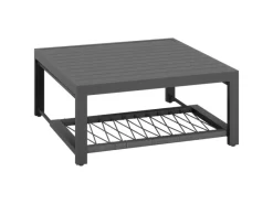 Balkonmöbel|Lounge-Gartenmöbel|Lounge-Set Willa 4-teilig aus Aluminium Anthrazit
