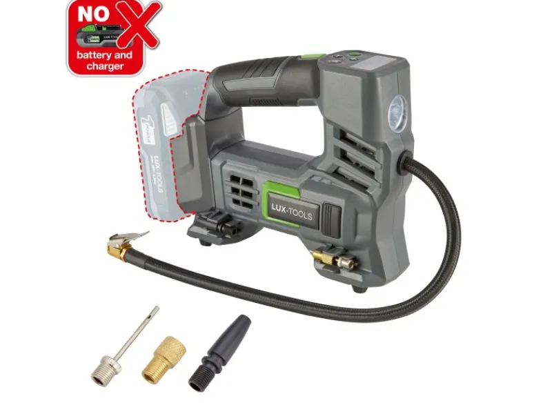 LUX-TOOLS Sportgeräte|Campingzubehör|LUX Akku-Kompressor 1PowerSystem A-LP-20 Solo