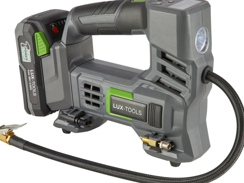 LUX-TOOLS Sportgeräte|Campingzubehör|LUX Akku-Kompressor 1PowerSystem A-LP-20 Solo