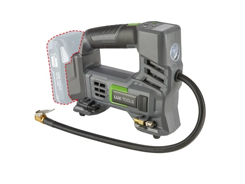 LUX-TOOLS Sportgeräte|Campingzubehör|LUX Akku-Kompressor 1PowerSystem A-LP-20 Solo