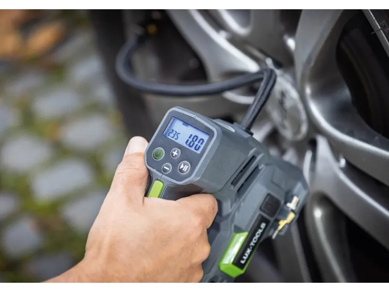 LUX-TOOLS Sportgeräte|Campingzubehör|LUX Akku-Kompressor 1PowerSystem A-LP-20 Solo