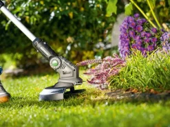 LUX-TOOLS Rasentrimmer|LUX Akku-Rasentrimmer-Set 1 PowerSystem A-RT-20/26-24 inkl. 20V Akku & Ladegerät