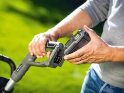 LUX-TOOLS Rasentrimmer|LUX Akku-Rasentrimmer-Set 1 PowerSystem A-RT-20/26-24 inkl. 20V Akku & Ladegerät