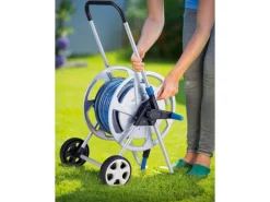 LUX-TOOLS Gartenschlauchwagen|LUX Metall-Schlauchwagen-Set 25 m