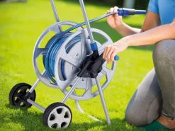 LUX-TOOLS Gartenschlauchwagen|LUX Metall-Schlauchwagen-Set 25 m