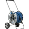 LUX-TOOLS Gartenschlauchwagen|LUX Schlauchwagen-Set Metalltrommel mit Schlauch 25 m