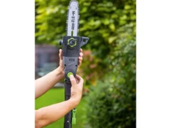 LUX-TOOLS Heckenscheren|Akku-Teleskop-Heckenschere & -Astsäge A-HS-20/41T-2in1 A