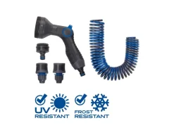 Brausenset mit Spiralschlauch 5 Strahlvarianten*LUX-TOOLS Clearance