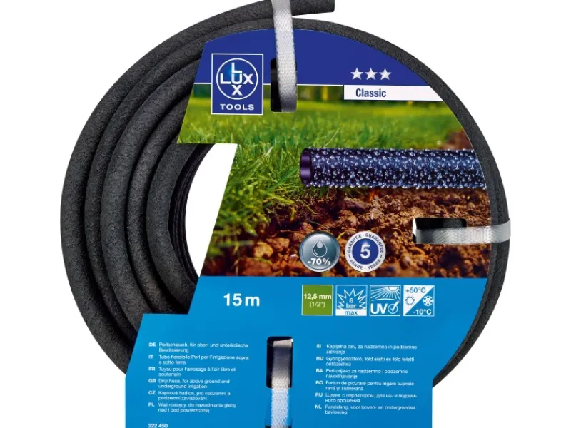 LUX-TOOLS Gartenschläuche|Perlschlauch 13 mm (1/2") 15 m
