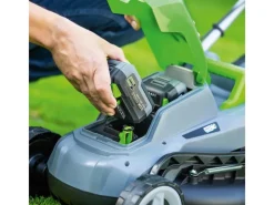 LUX-TOOLS Rasenmäher|40V Akku-Rasenmäher 1 PowerSystem A-RM-2x 20/43 Set 2x 20V Akkus