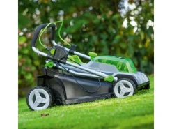 LUX-TOOLS Rasenmäher|40V Akku-Rasenmäher 1 PowerSystem A-RM-2x 20/43 Set 2x 20V Akkus