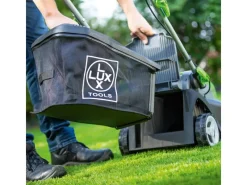 LUX-TOOLS Rasenmäher|40V Akku-Rasenmäher 1 PowerSystem A-RM-2x 20/43 Set 2x 20V Akkus