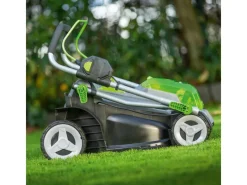 LUX-TOOLS Rasenmäher|40V Akku-Rasenmäher 1 PowerSystem A-RM-2x 20/37 Set 2x 20V Akkus