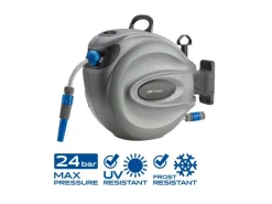 LUX-TOOLS Gartenschlauchwagen|Wandschlauchbox-Set 20 m mit Schlauch