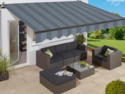 Markisenstoff 300 cm x 200 cm Blau gestreift* Hot