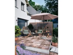 Marktschirm Honolulu Ø 400 cm mit Kurbel* Outlet