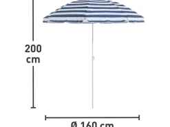 Marktschirm Lucama Ø 160 cm Mehrfarbig mit Neigungsfunktion*