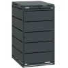 MBOX24 Classic Mülltonnenbox für 1 Mülltonnen (240L) aus Verzinktem Stahl  1er Metall Mülltonnenverkleidung in Anthrazit  Robust & Wetterfest* Sale