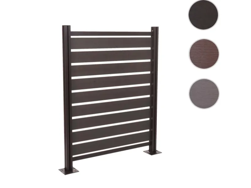 MCW Mülltonnenboxen|Alu Mülltonnen-Zaun K57 Anthrazit 130x110x6cm