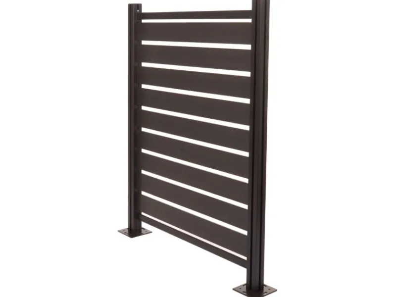 MCW Mülltonnenboxen|Alu Mülltonnen-Zaun K57 Anthrazit 130x110x6cm