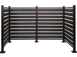 MCW Mülltonnenboxen|Alu Mülltonnen-Zaun K57 Anthrazit 130x206x110cm