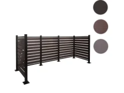 MCW Mülltonnenboxen|Alu Mülltonnen-Zaun K57 Anthrazit 130x300x110cm