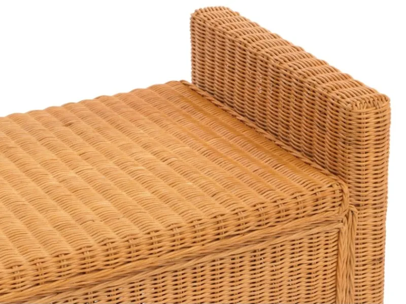 MCW Outdoor-Spielzeug|Sitzkissen|Aufbewahrungstruhe Genua Rattan Honigfarben