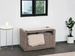 MCW Outdoor-Spielzeug|Sitzkissen|Aufbewahrungstruhe Genua Rattan Honigfarben