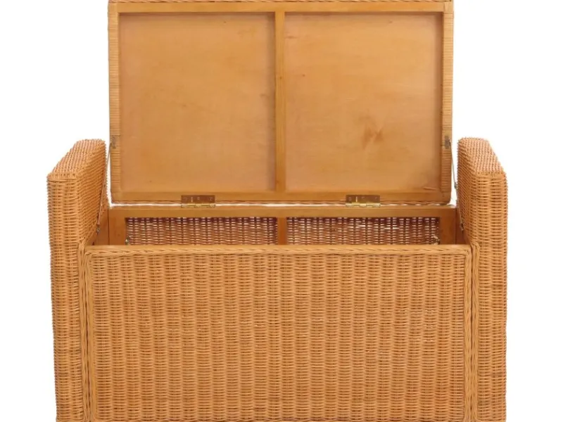 MCW Outdoor-Spielzeug|Sitzkissen|Aufbewahrungstruhe Genua Rattan Honigfarben