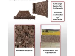 Balkonsichtschutz N77 500x150cm Blatt - 500x150cm Ahorn*MCW Discount