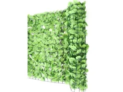 MCW Balkonsichtschutz|Balkonsichtschutz N77 500x100cm Blatt - 500x100cm Blatt Hell